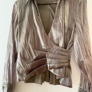 Elegant Metallic Blouse